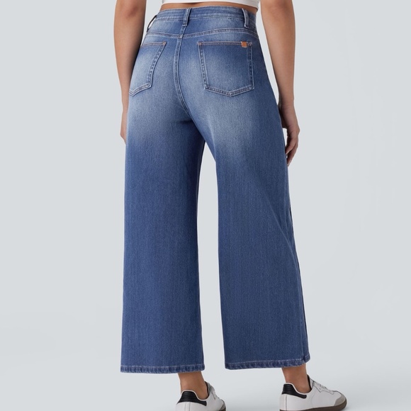 Halara Flex™ High Waisted Pockets Washed Casual Baggy Jeans - Picture 3 of 4